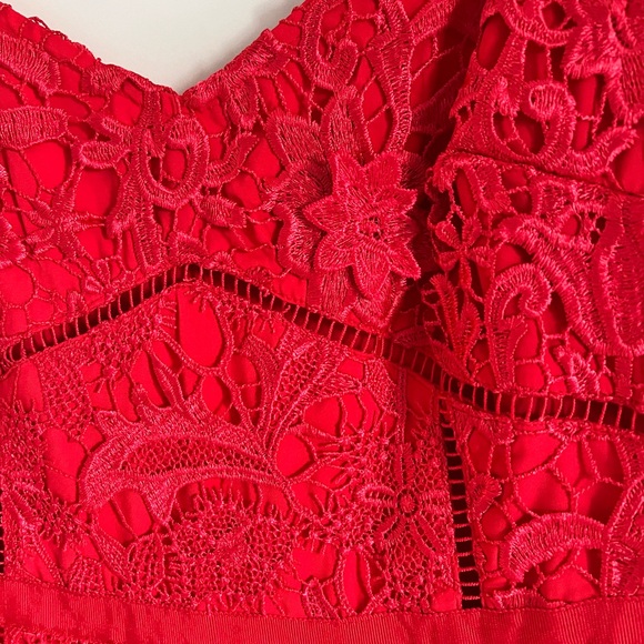 NWOT Ted Baker Valens mixed lace midi dress, Ted size 3 (regular 8) - Picture 7 of 12